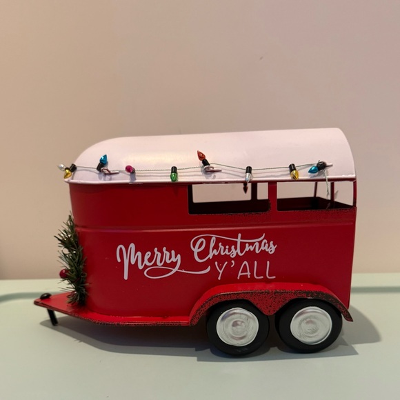 Super Cute Merry Christmas Metal Truck and Trailer- 2 items- NWT - Picture 5 of 9